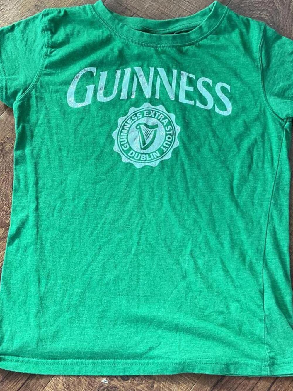 Green Guinness Extra Stout T-Shirt Size S